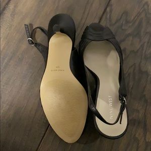 Nine West black sling back heel. Brand new.